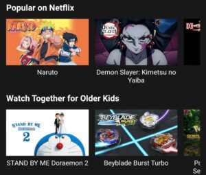 Netflix anime free watch 